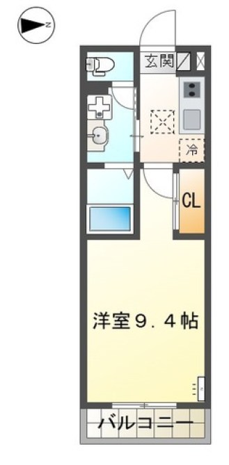 （仮称）小田原市田島マンション新築工事 103号室 間取り