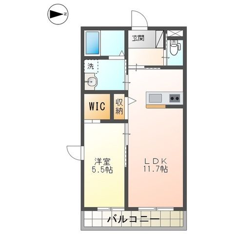 (仮称)小田原市田島マンション新築工事 307号室 間取り