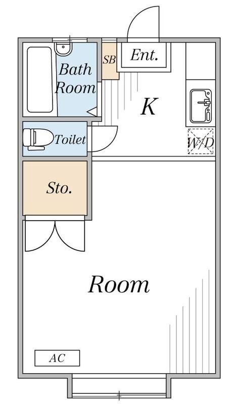 サンハイム神山 102号室 間取り