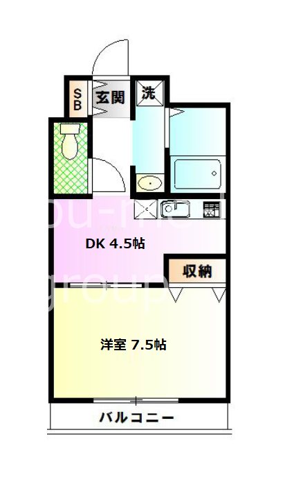 メゾン・アベイユSF 202号室 間取り