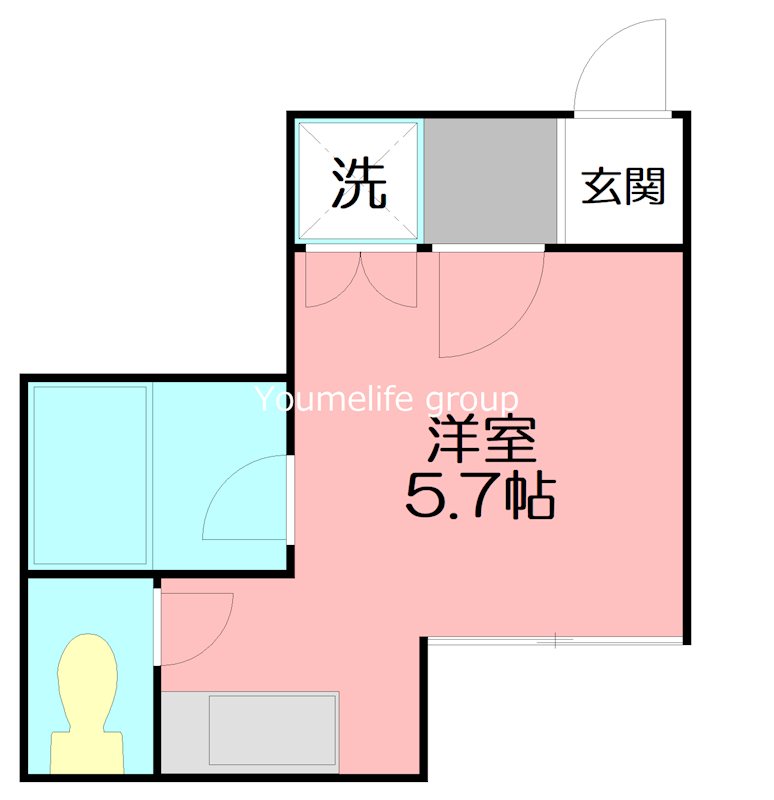 ハイマート旭町 201号室 間取り