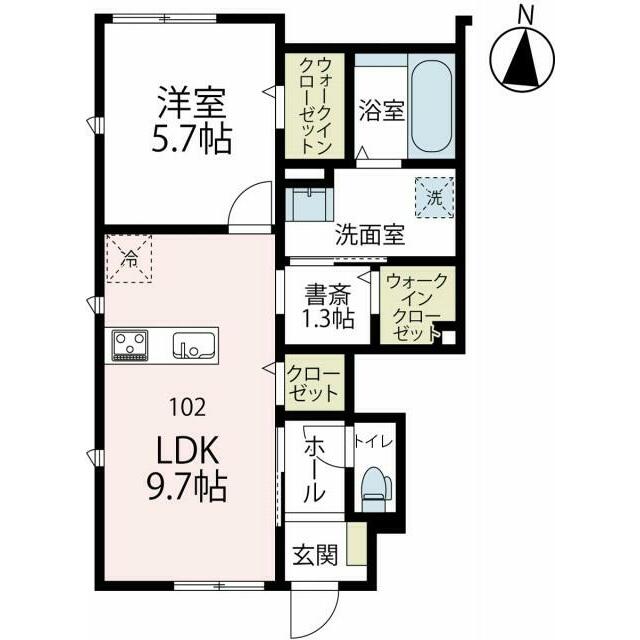 ラ・コリーヌ 101号室 間取り