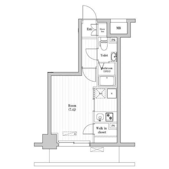 N-stage Hon-Atsugi Sakaecho 302号室 間取り