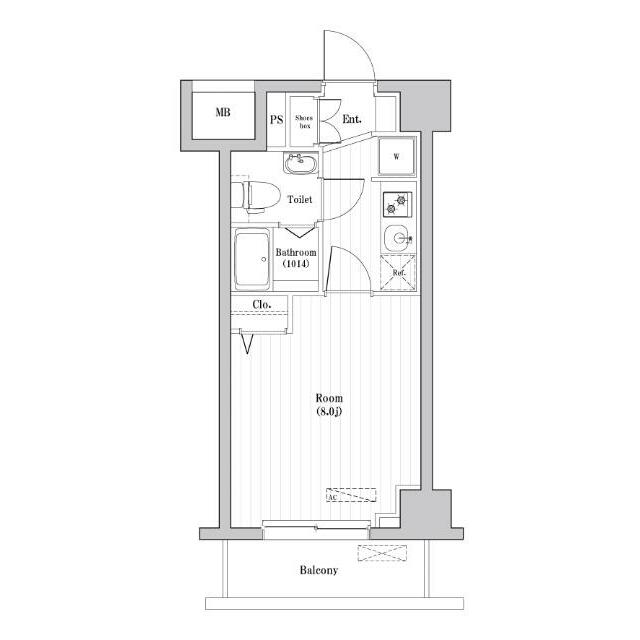 N-stage Hon-Atsugi Sakaecho 217号室 間取り