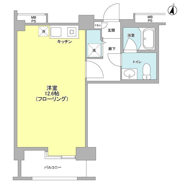 Terra湘南台 808号室 間取り