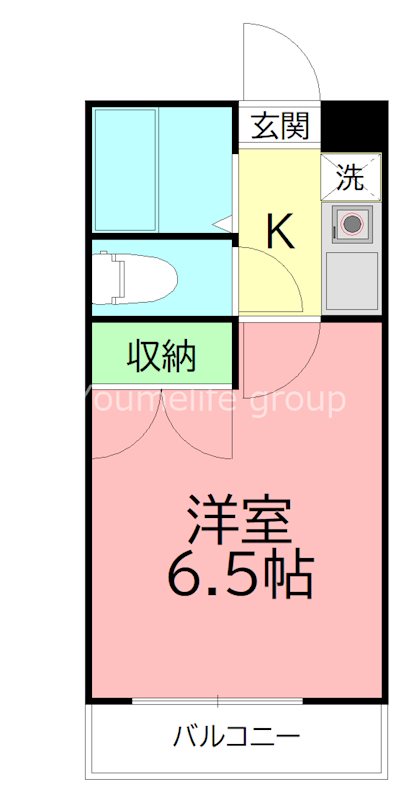コスモス2 105号室 間取り