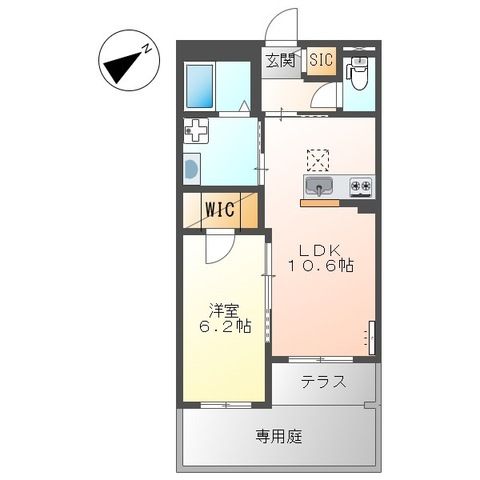 N’ s ARK（エヌズアーク） 105号室 間取り