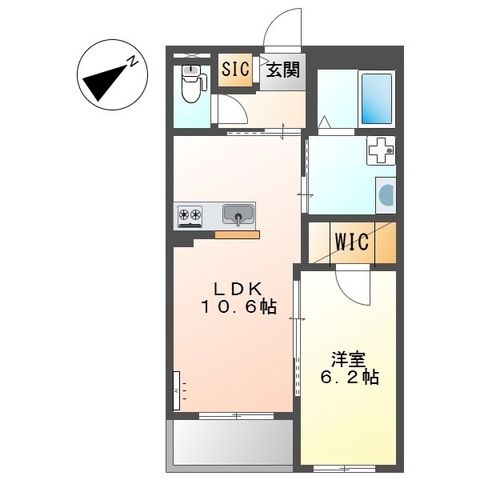 N’ s ARK（エヌズアーク） 303号室 間取り