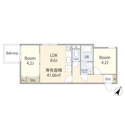 エテルノヴァローレ茅ケ崎 301号室 間取り