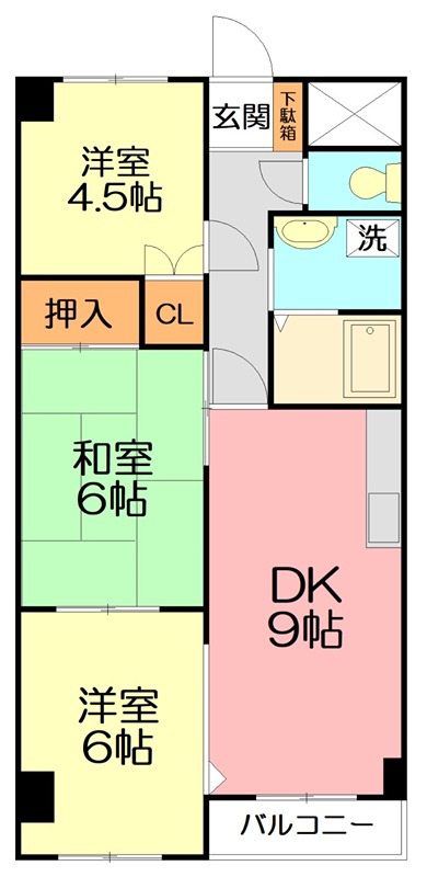 プラザエテルノ 402号室 間取り