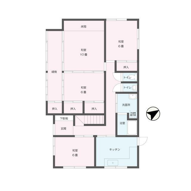 堀西貸家 間取り