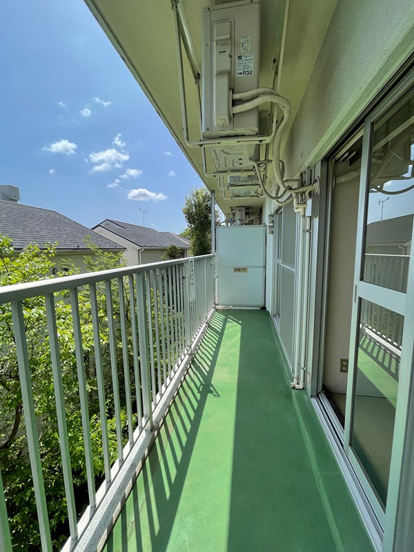 南林間ハイム ベランダ