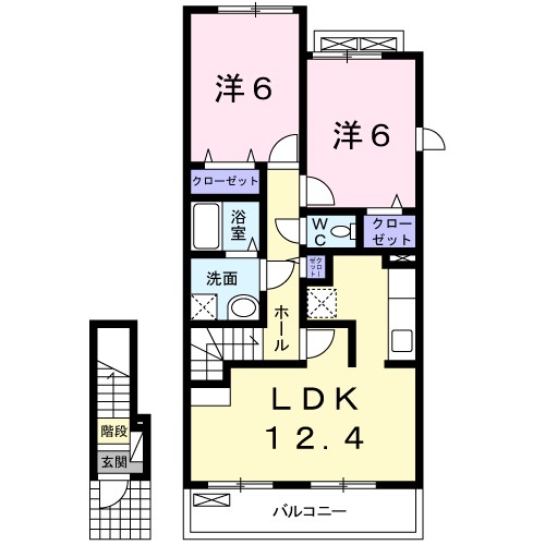 プライムガーデン湘南 202号室 間取り