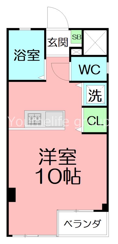 CKビル 201号室 間取り