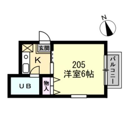 ドルフ鶴巻No.14 205号室 間取り