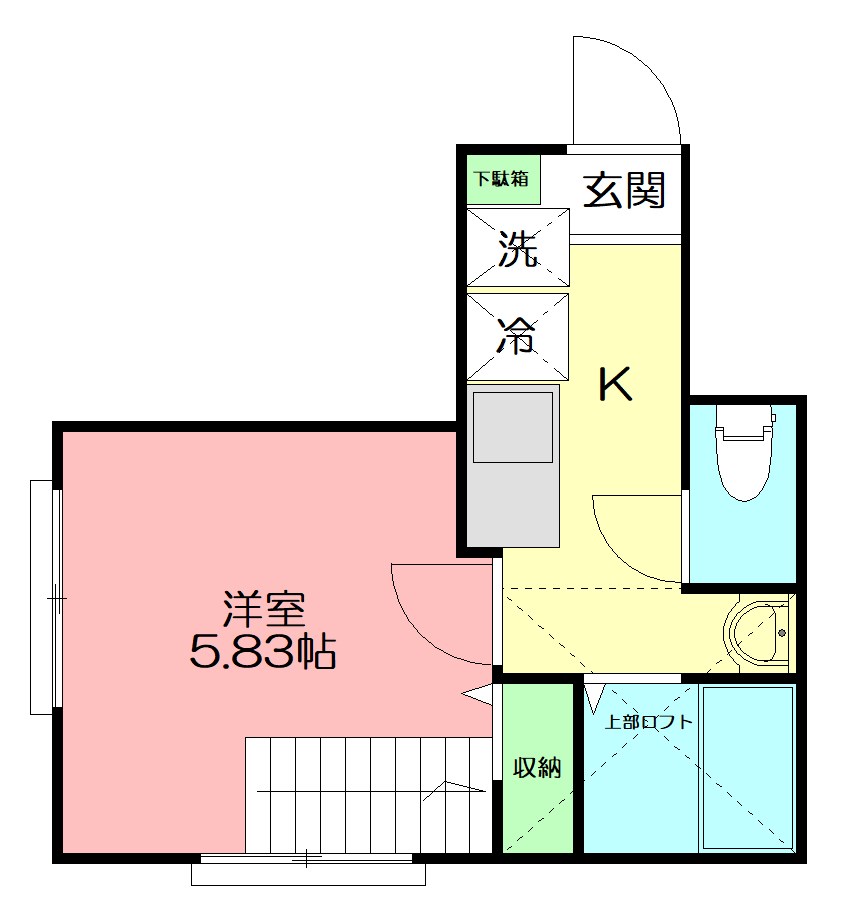 RICCO FORESTA 202号室 間取り