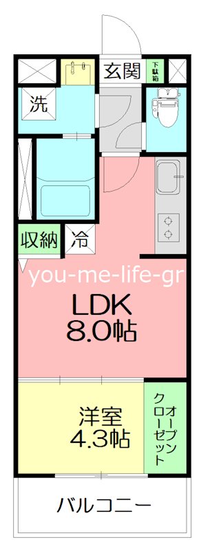 Liebe　Watanabe 303号室 間取り