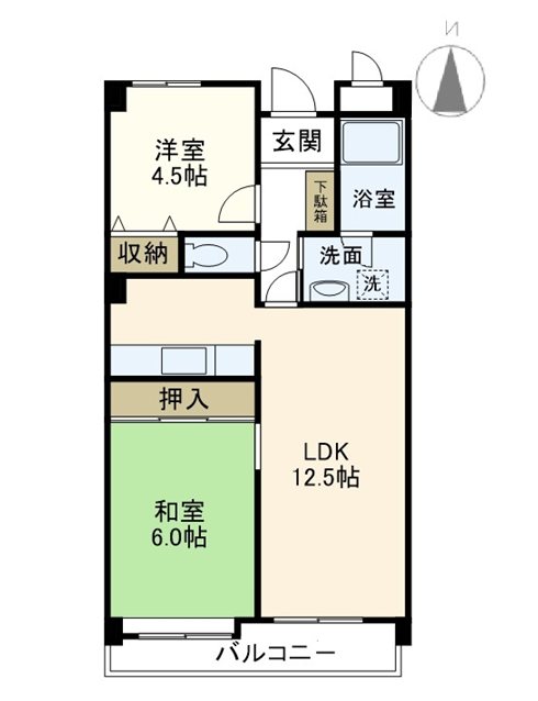 セントラーレ鳥が丘 203号室 間取り