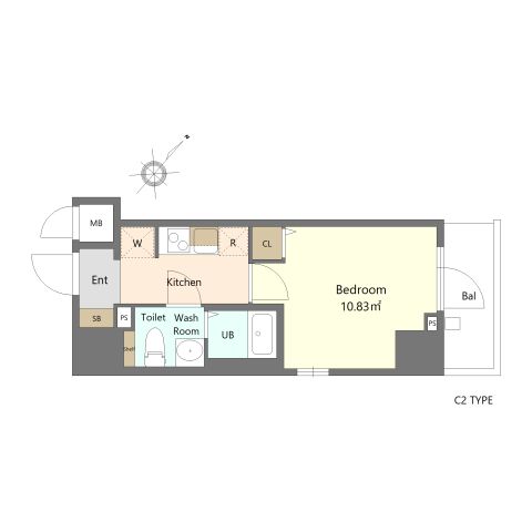 N-stage IseharaⅡ 605号室 間取り