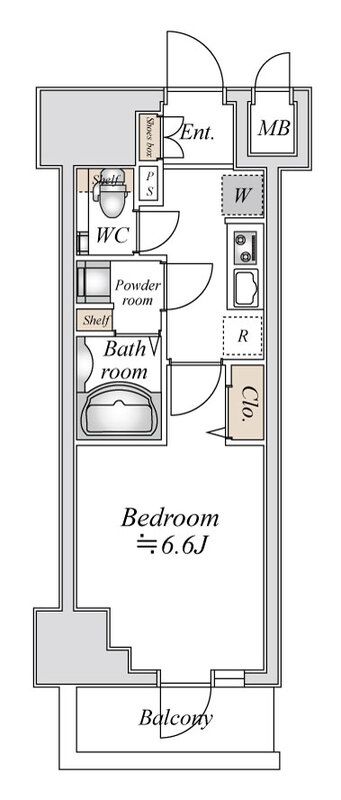 小田急伊勢原駅前マンション 802号室 間取り