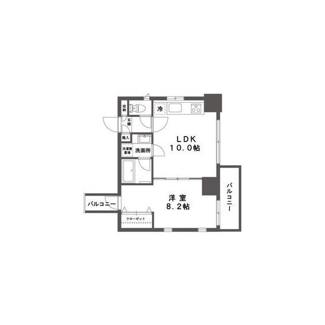 エシュレ湘南 1001号室 間取り