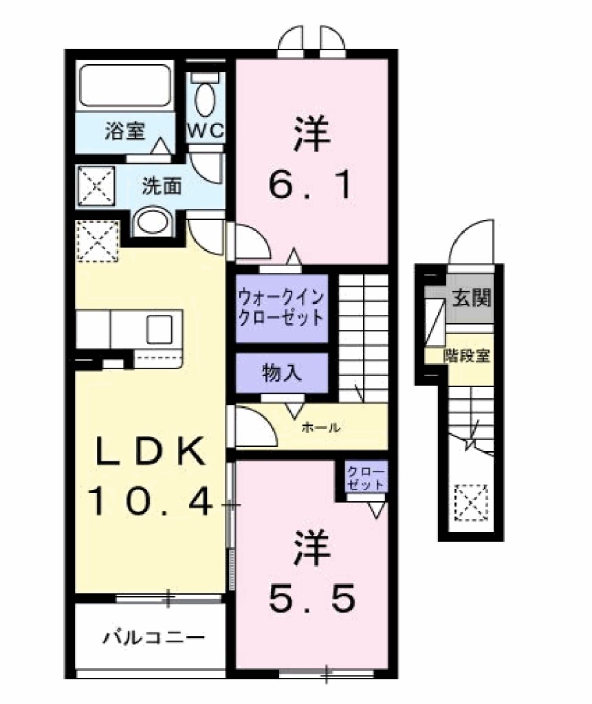 ファインブルク・K Ⅲ 203号室 間取り
