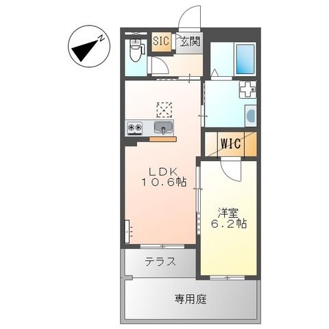 N’ s ARK(エヌズアーク) 103号室 間取り