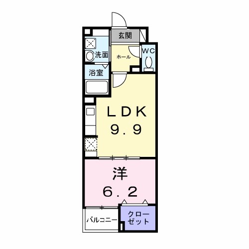 ルリアンラポーズ 204号室 間取り