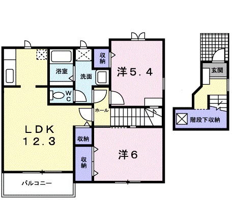 サニーレジデンスⅡ 201号室 間取り