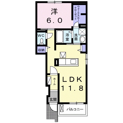 ソレイユ・N 103号室 間取り