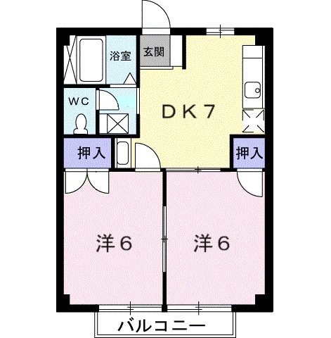 ベルガーデン鈴木 103号室 間取り