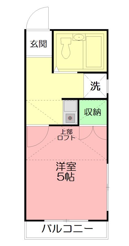レオパレス古賀 203号室 間取り