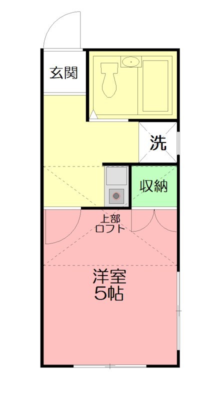 レオパレス古賀 103号室 間取り