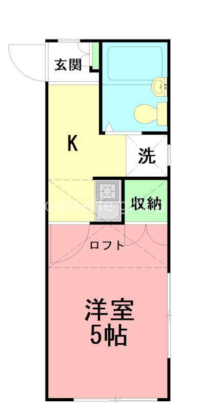 レオパレス古賀 103号室 間取り