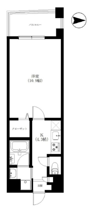 トビーズ第３ビル 303号室 間取り