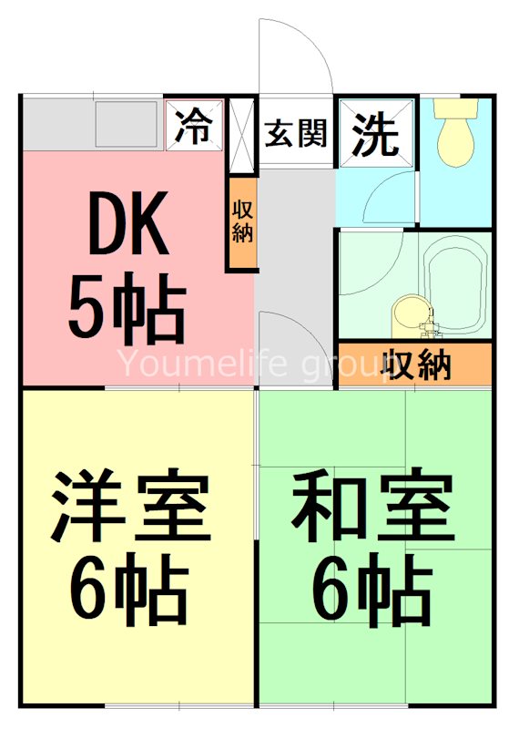 エステートピアFUJI　Ⅱ 102号室 間取り