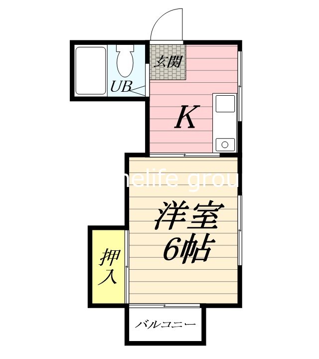 鈴川ハイツⅡ 205号室 間取り