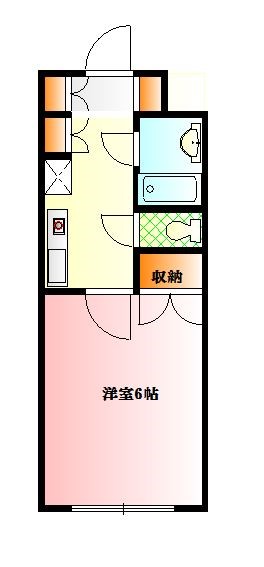 レジデンス・デ・パピロン 206号室 間取り