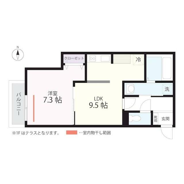 QUIET CRAB HOUSE mix鎌倉(仮) 202号室 間取り