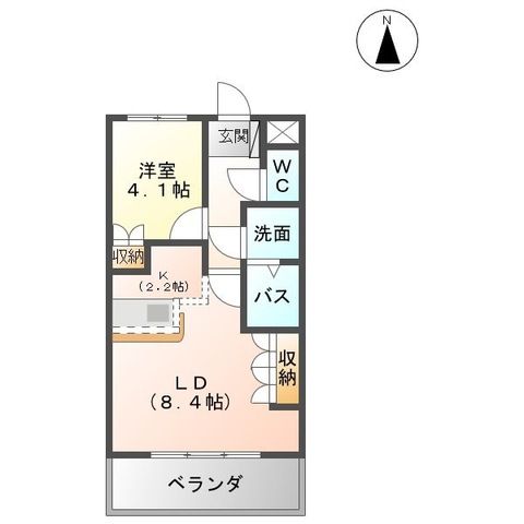 エルマルム 205号室 間取り