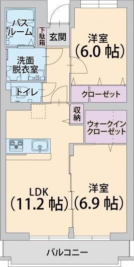 トトローネ 306号室 間取り