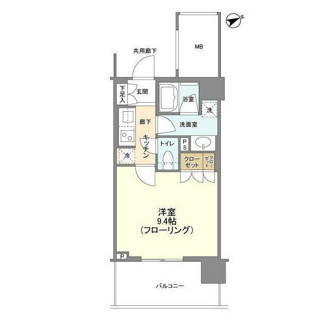 ブランズタワー大船 0604号室 間取り