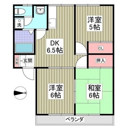 ライフ・ニューコーポA 203号室 間取り