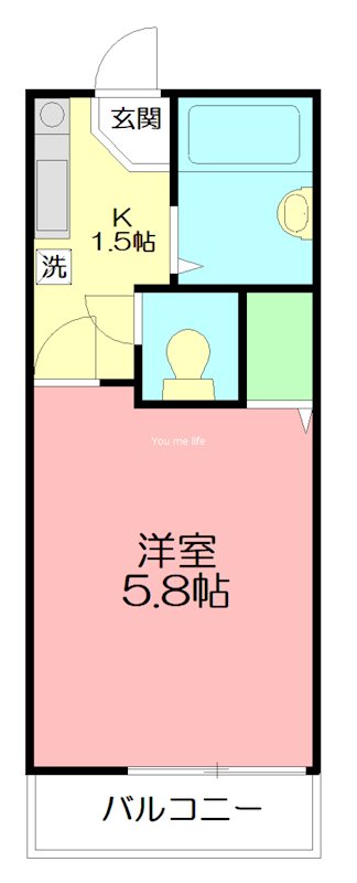 グランドメゾン本郷台 205号室 間取り