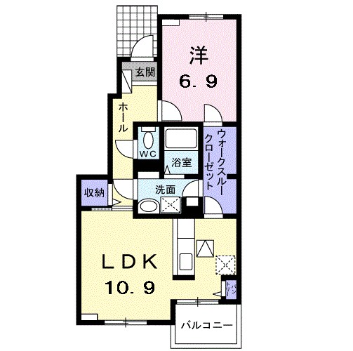 ファスプラージュＡ 102号室 間取り