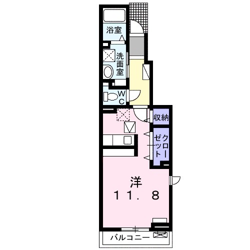 ソーグラスⅢ 101号室 間取り