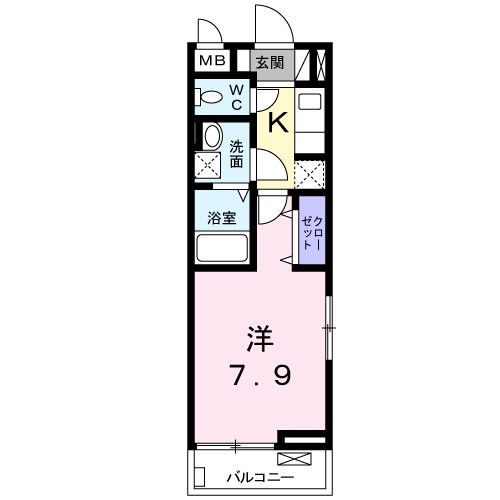 フェリーチェ五番館 201号室 間取り