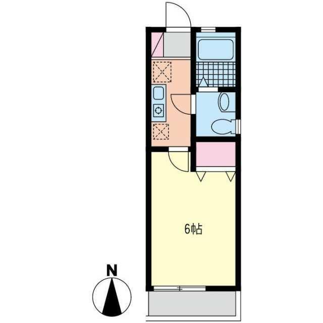 ラズベリーリーフ 110号室 間取り