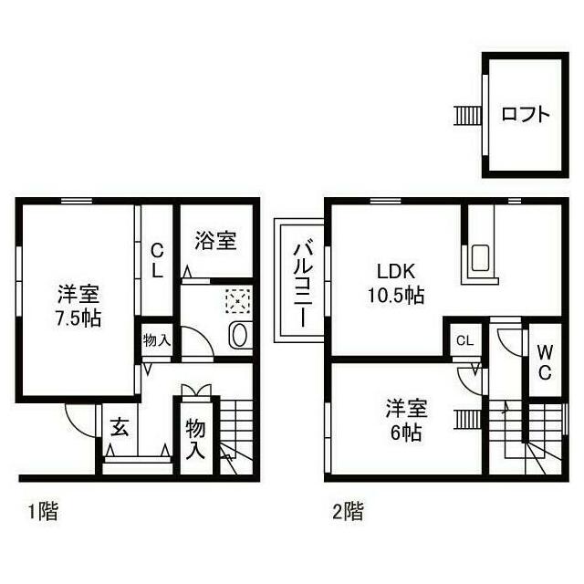 ラパンセレッソ Ⅰ号室 間取り