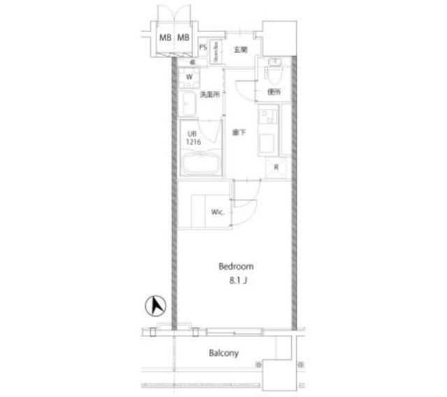 ベルヴュコート湘南 703号室 間取り